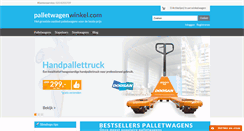 Desktop Screenshot of palletwagenwinkel.com