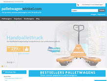 Tablet Screenshot of palletwagenwinkel.com